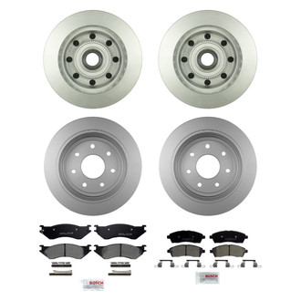 Bosch® - QuietCast™ Premium Front and Rear Brake Kit with Ceramic Pads