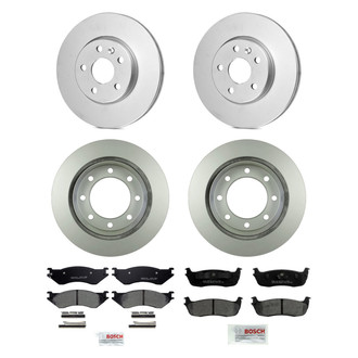 Bosch® - QuietCast™ Premium Front and Rear Brake Kit with Ceramic Pads