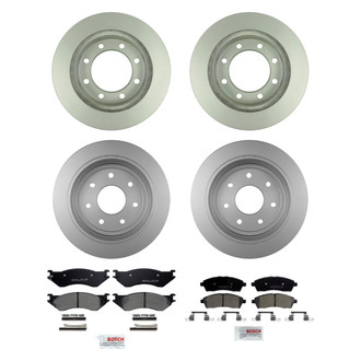 Bosch® - QuietCast™ Premium Front and Rear Brake Kit with Ceramic Pads
