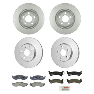 Bosch® - QuietCast™ Premium Front and Rear Brake Kit with Organic Pads