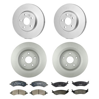 Bosch® - QuietCast™ Premium Front and Rear Brake Kit with Organic Pads