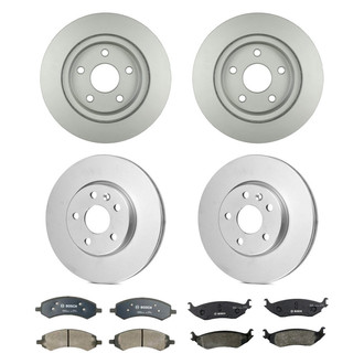 Bosch® - QuietCast™ Premium Front and Rear Brake Kit with Organic Pads