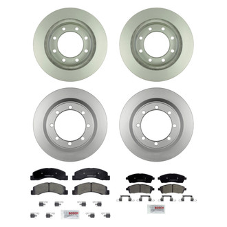Bosch® - QuietCast™ Premium Front and Rear Brake Kit with Ceramic Pads