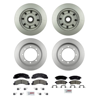 Bosch® - QuietCast™ Premium Front and Rear Brake Kit with Ceramic Pads