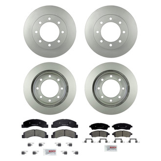Bosch® - QuietCast™ Premium Front and Rear Brake Kit with Ceramic Pads