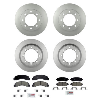 Bosch® - QuietCast™ Premium Front and Rear Brake Kit with Ceramic Pads