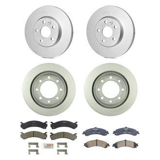 Bosch® - QuietCast™ Premium Front and Rear Brake Kit with Ceramic Pads