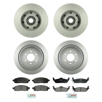 Bosch® - QuietCast™ Premium Front and Rear Brake Kit with Ceramic Pads