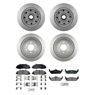 Bosch® - QuietCast™ Premium Front and Rear Brake Kit with Ceramic Pads