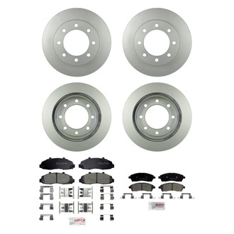 Bosch® - QuietCast™ Premium Front and Rear Brake Kit with Ceramic Pads