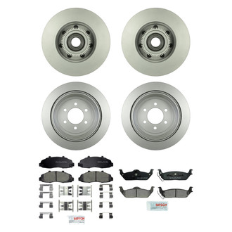 Bosch® - QuietCast™ Premium Front and Rear Brake Kit with Ceramic Pads