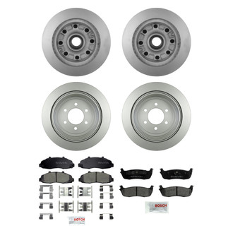 Bosch® - QuietCast™ Premium Front and Rear Brake Kit with Ceramic Pads