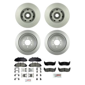Bosch® - QuietCast™ Premium Front and Rear Brake Kit with Ceramic Pads