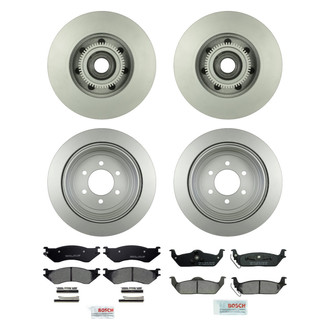 Bosch® - QuietCast™ Premium Front and Rear Brake Kit with Ceramic Pads