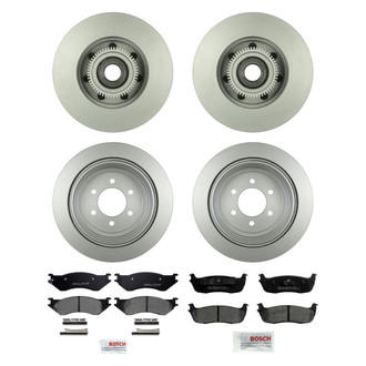Bosch® - QuietCast™ Premium Front and Rear Brake Kit with Ceramic Pads