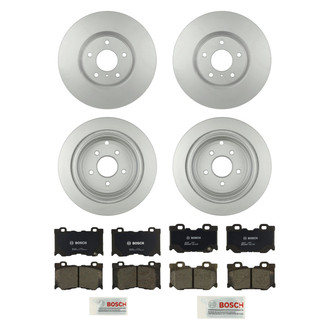 Bosch® - QuietCast™ Premium Front and Rear Brake Kit with Organic Pads