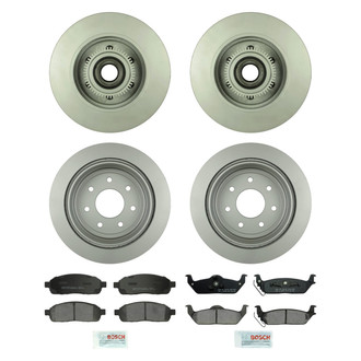 Bosch® - QuietCast™ Premium Front and Rear Brake Kit with Ceramic Pads