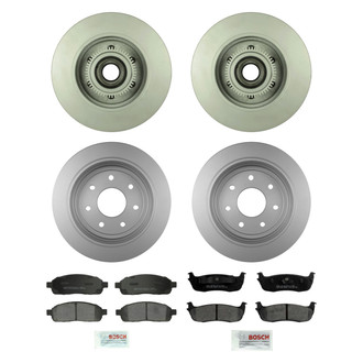Bosch® - QuietCast™ Premium Front and Rear Brake Kit with Ceramic Pads