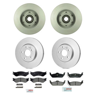 Bosch® - QuietCast™ Premium Front and Rear Brake Kit with Ceramic Pads