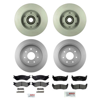 Bosch® - QuietCast™ Premium Front and Rear Brake Kit with Ceramic Pads