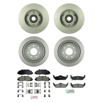 Bosch® - QuietCast™ Premium Front and Rear Brake Kit with Ceramic Pads