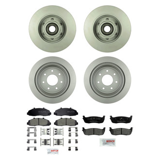 Bosch® - QuietCast™ Premium Front and Rear Brake Kit with Ceramic Pads