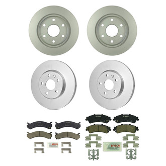 Bosch® - QuietCast™ Premium Front and Rear Brake Kit with Ceramic Pads
