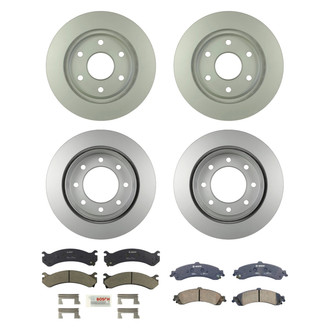 Bosch® - QuietCast™ Premium Front and Rear Brake Kit with Ceramic Pads