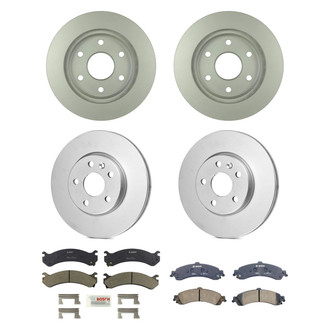 Bosch® - QuietCast™ Premium Front and Rear Brake Kit with Ceramic Pads
