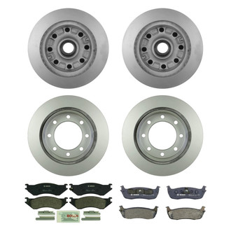 Bosch® - QuietCast™ Premium Front and Rear Brake Kit with Organic Pads