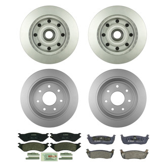 Bosch® - QuietCast™ Premium Front and Rear Brake Kit with Organic Pads