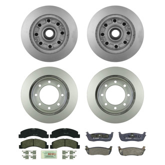 Bosch® - QuietCast™ Premium Front and Rear Brake Kit with Organic Pads