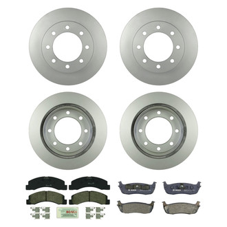 Bosch® - QuietCast™ Premium Front and Rear Brake Kit with Organic Pads