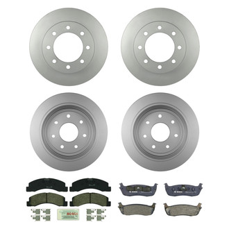 Bosch® - QuietCast™ Premium Front and Rear Brake Kit with Organic Pads