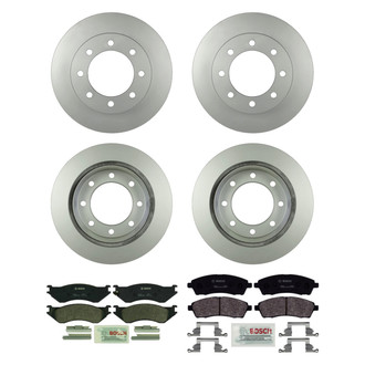 Bosch® - QuietCast™ Premium Front and Rear Brake Kit with Organic Pads