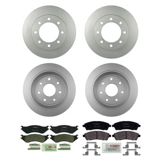 Bosch® - QuietCast™ Premium Front and Rear Brake Kit with Organic Pads