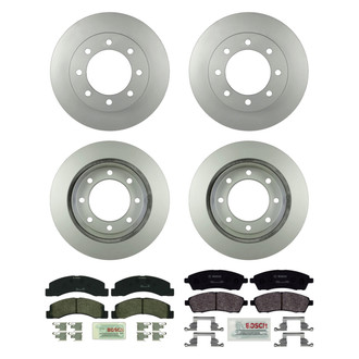 Bosch® - QuietCast™ Premium Front and Rear Brake Kit with Organic Pads