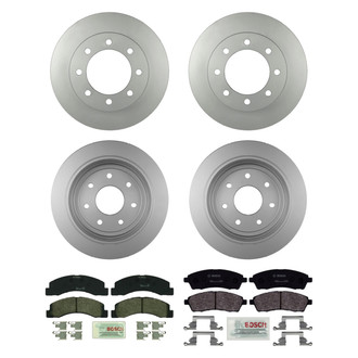 Bosch® - QuietCast™ Premium Front and Rear Brake Kit with Organic Pads