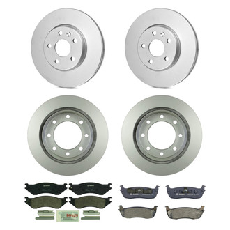 Bosch® - QuietCast™ Premium Front and Rear Brake Kit with Organic Pads