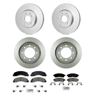 Bosch® - QuietCast™ Premium Front and Rear Brake Kit with Ceramic Pads