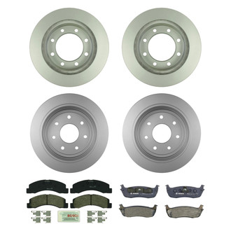 Bosch® - QuietCast™ Premium Front and Rear Brake Kit with Organic Pads