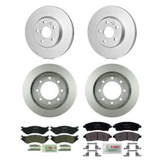Bosch® - QuietCast™ Premium Front and Rear Brake Kit with Organic Pads