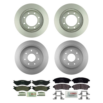 Bosch® - QuietCast™ Premium Front and Rear Brake Kit with Organic Pads