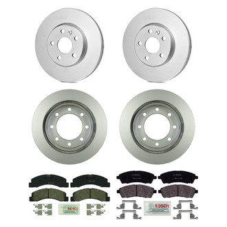 Bosch® - QuietCast™ Premium Front and Rear Brake Kit with Organic Pads