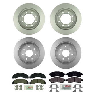 Bosch® - QuietCast™ Premium Front and Rear Brake Kit with Organic Pads