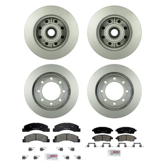 Bosch® - QuietCast™ Premium Front and Rear Brake Kit with Ceramic Pads