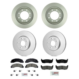 Bosch® - QuietCast™ Premium Front and Rear Brake Kit with Ceramic Pads