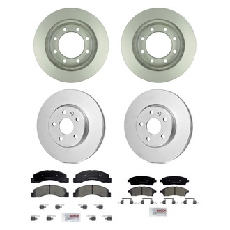 Bosch® - QuietCast™ Premium Front and Rear Brake Kit with Ceramic Pads