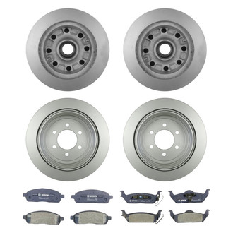 Bosch® - QuietCast™ Premium Front and Rear Brake Kit with Organic Pads