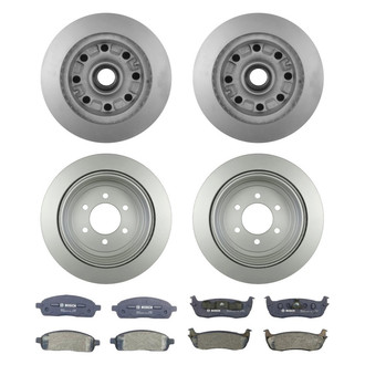 Bosch® - QuietCast™ Premium Front and Rear Brake Kit with Organic Pads